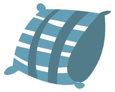 Yumuşak hava yastığı, yatak için yastık ya da koltuk vektörü.