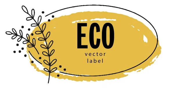 Ekologiska, naturliga, ekologiska och ekologiska produkter — Stock vektor