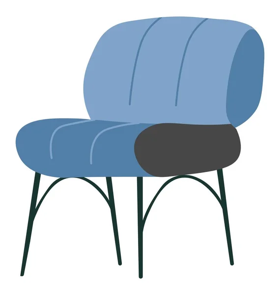 Minimalista szék, karosszék vékony lábakkal vektor — Stock Vector