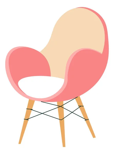 Klassischer minimalistischer Stuhl, minimalistisches Interieur — Stockvektor