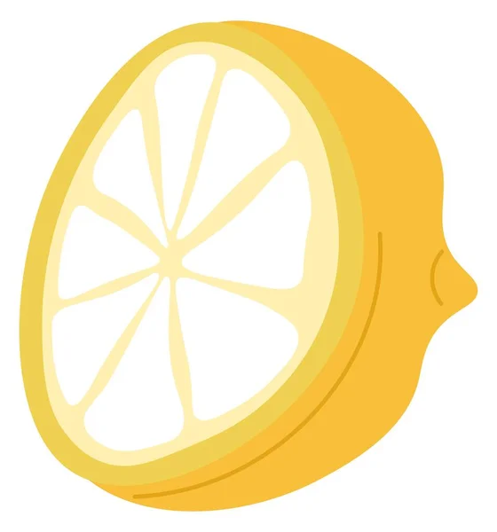 Fatia de limão, citrinos para cozinhar pratos — Vetor de Stock