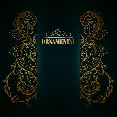 Dantel çiçek süsleme ve metin için yer ile güzel zarif arka plan. Designl elemanları, süslü arka plan. Vektör çizim.