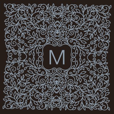 Monogram tasarım öğesi