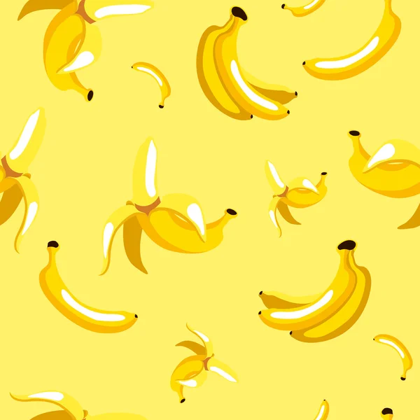 Pola pisang yang tak beraturan - Stok Vektor