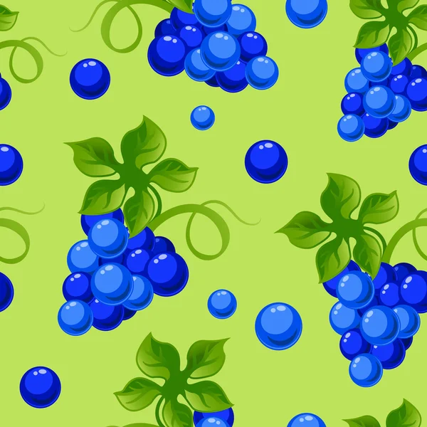 Sfondo con brillanti uve fresche succose — Vettoriale Stock