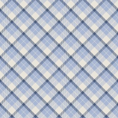 Yumuşak tonlarda ince açık mavi köşeli ekoseli desen. Moda, kırtasiye ve duvar kağıdı tasarımı için uygun vektör illüstrasyonu.