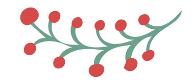 Şirin halk böğürtlenleri kış temalı ambalajlar, çıkartmalar, kartlar ve tekstil baskıları için mükemmel..