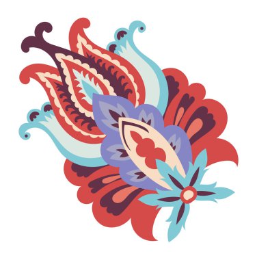 İfade tekstil baskıları, ambalaj tasarımı ve şenlikli markalaşma için son derece detaylı desenli desenli çiçek süsü ideal.