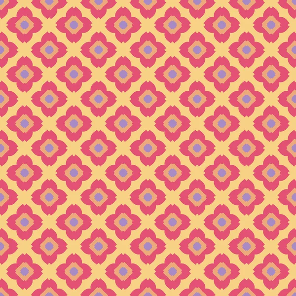 Duvar kağıdı, yatak, döşeme, hediye paketi ve tekstil için pembe sarı ve eflatun renkte kalın geometrik fayanslar..