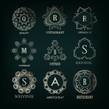 Monogram tasarım şablonları
