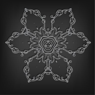 Victoria tarzı Vintage daire şeklinde