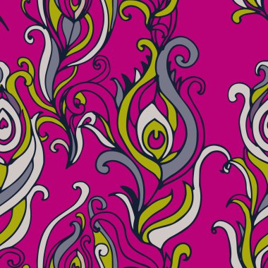 Tavus kuşu tüyleriyle kusursuz desen