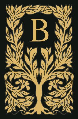  Ağaç Vintage çerçeve çiçek