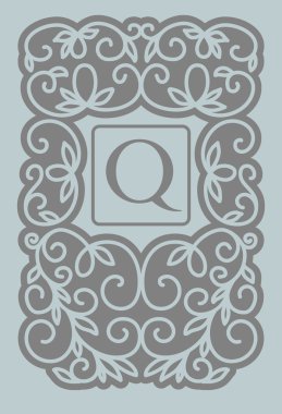 Vintage kopya alanı ile çerçeve çiçek