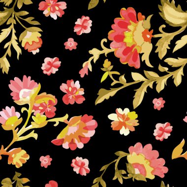 Suluboya desenli seamless modeli