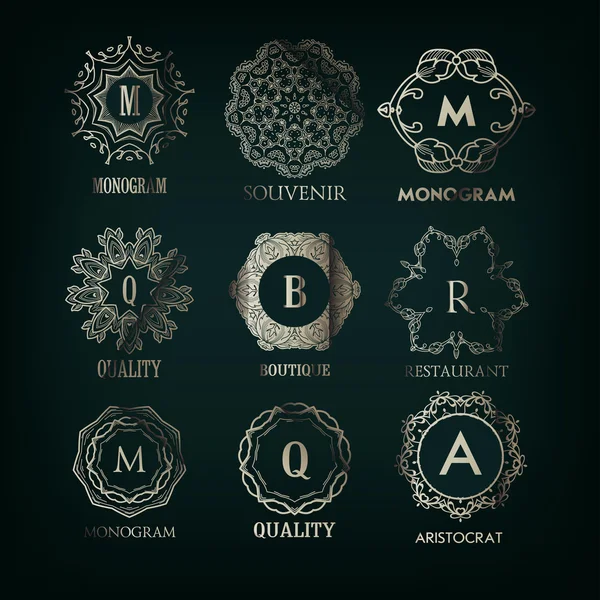 Monogram tasarım şablonları