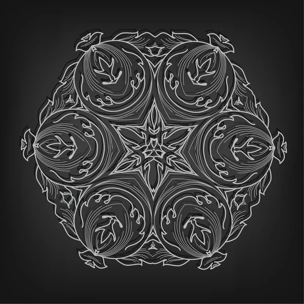 ビクトリア朝様式のヴィンテージ サークル パターン — ストックベクタ