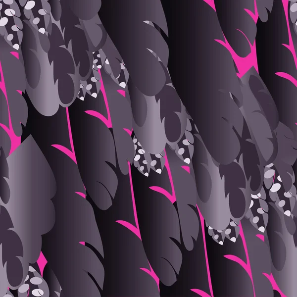 Feather seamless pattern — Stock Vector