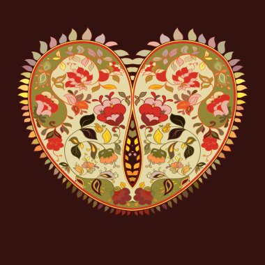 Sevgililer günü aşiret greetind kartı w