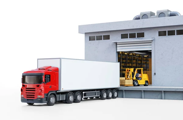 Shipping Logistic Service Konzept Illustration — Stockfoto