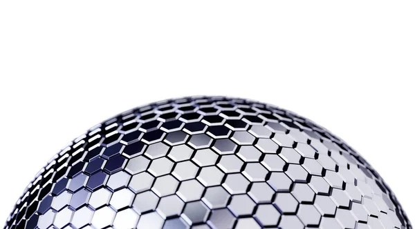 Abstract Polygonal Sphere Background Illustration — Stock Photo, Image