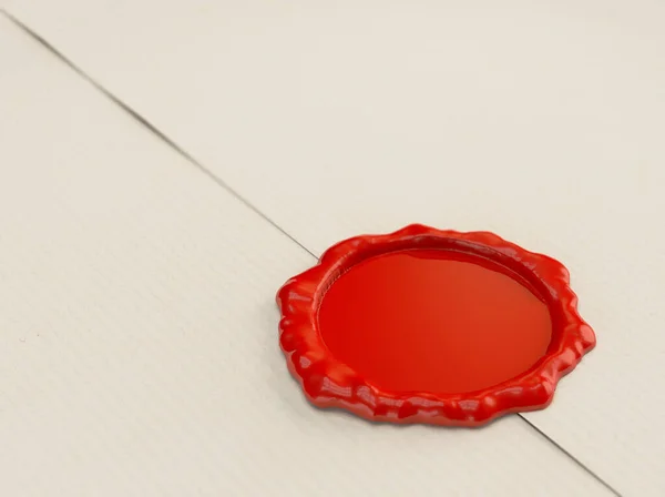 Lege Brief Met Red Wax Seal Illustratie — Stockfoto