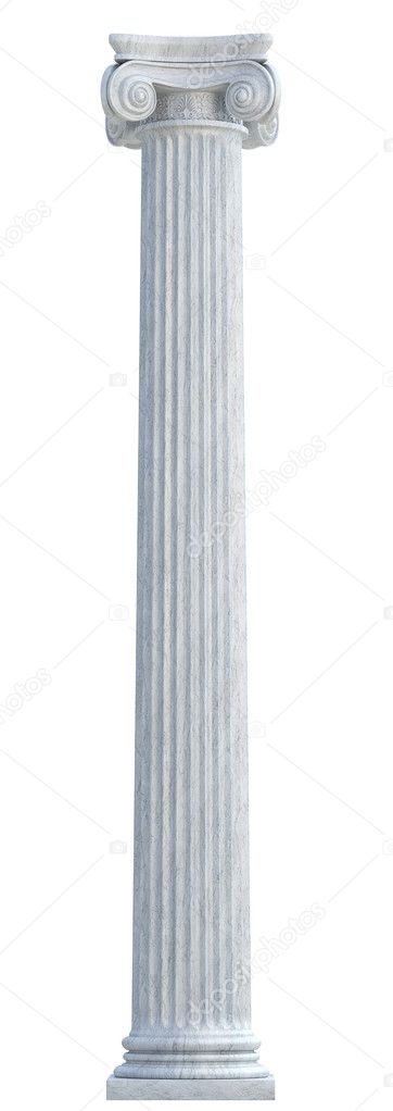 Column isolated on white