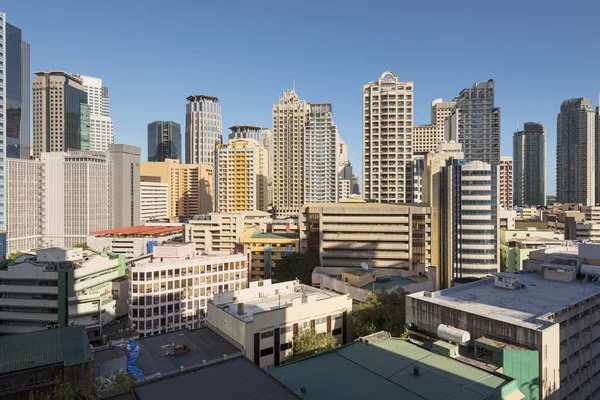 Makati manzarası Manila - Filipinler. — Stok fotoğraf