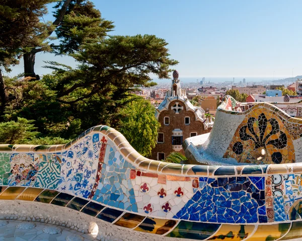 Parc guell, 바르셀로나, 스페인. — 스톡 사진