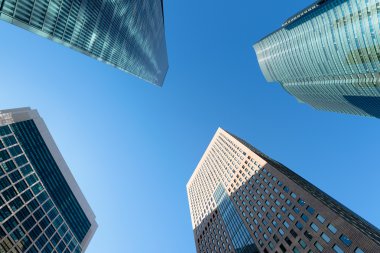 Shiodome finans bölgesine de Tokyo - Japonya.