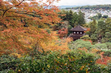 Ginkakuji Tapınağı ve Bahçe, Kyoto, Japonya. 