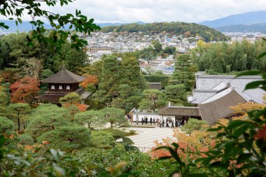 Ginkakuji Tapınağı ve Bahçe, Kyoto, Japonya. 
