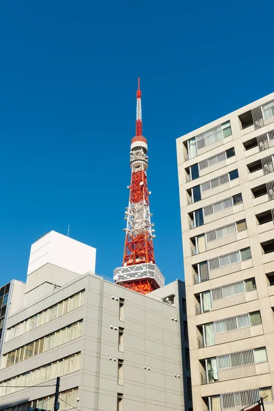 Tokyo Tower Vista Una Zona Residenziale — Foto Stock
