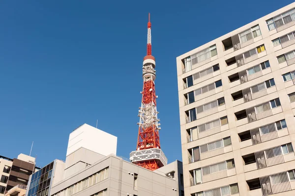 Tokyo Tower Vista Una Zona Residenziale — Foto Stock