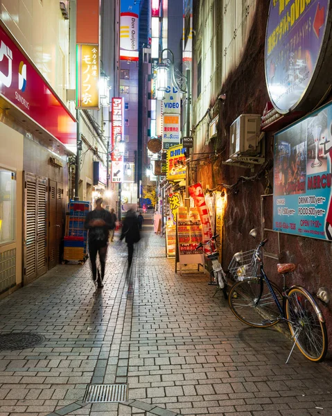 日本东京 2016年1月5日 日本东京Kabukicho区小巷 — 图库照片