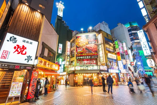 Tokyo Japonya Ocak 2016 Kabukicho Daki Restoranlar Shinjuku Tokyo Japonya — Stok fotoğraf