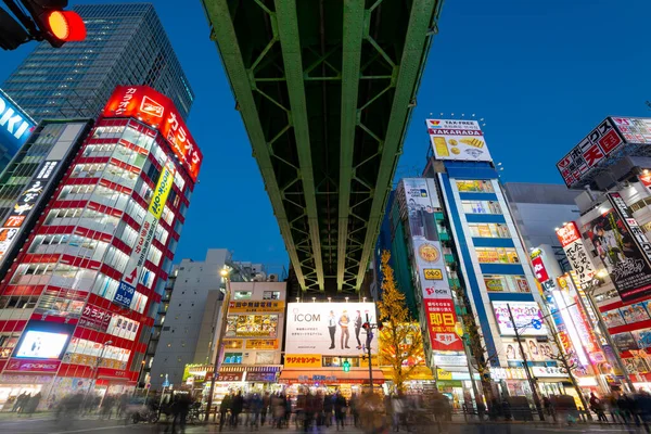 Tóquio Japão Janeiro 2016 Vista Rua Distrito Akihabara Tóquio Japão — Fotografia de Stock