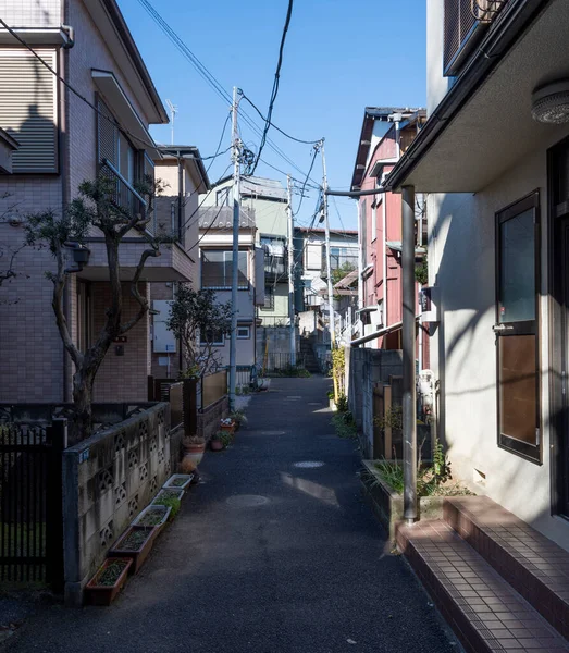 Tokyo Japan Januari 2016 Bostadsområde Det Berömda Yanaka Ginza Distriktet — Stockfoto