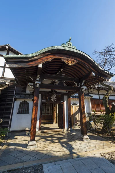 Tokio Japón Enero 2016 Templo Nansenji Yanaka Tokio Yanaka Uno Fotos de stock libres de derechos