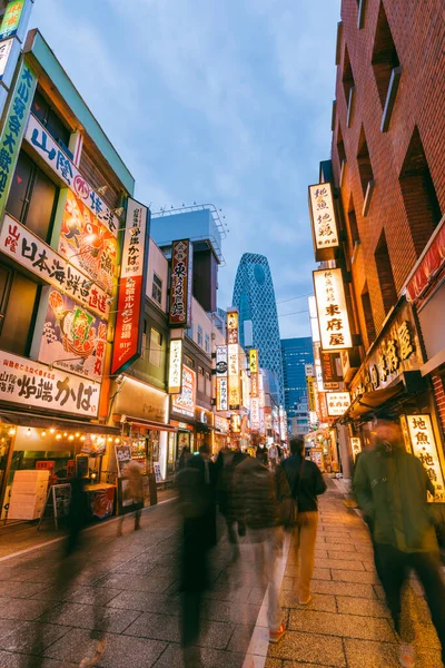 Tokyo Japonya Ocak 2016 Kenarlarında Çok Sayıda Japon Restoranı Bulunan — Stok fotoğraf