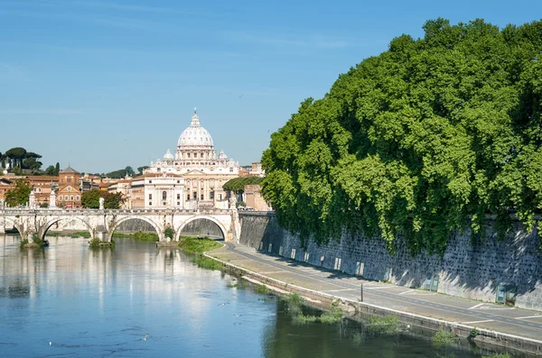 台伯河，罗马-意大利 — 图库照片