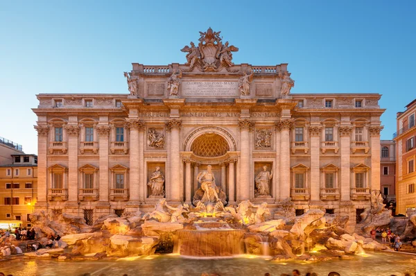 Trevifontein, rome - Italië. — Stockfoto