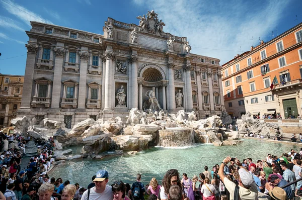 特雷维喷泉、 罗马-意大利. — 图库照片