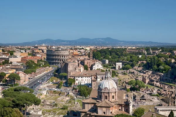 Koloseum a Forum Romanum — Stock fotografie