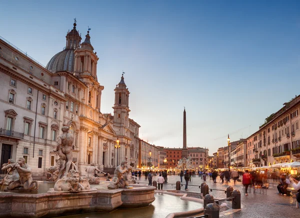 Piazza Navona Řím - Itálie — Stock fotografie