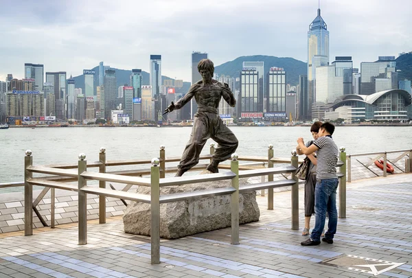 Avenue van de sterren in de hong kong. — Stockfoto