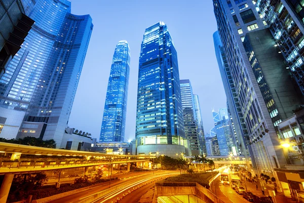 Hong Kong por la noche. — Foto de Stock