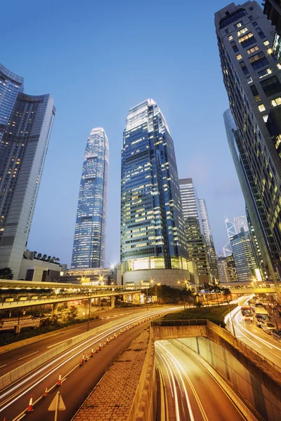 Hong Kong por la noche. — Foto de Stock