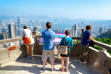 Victoria Peak Hong Kong turist.