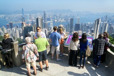 Victoria Peak Hong Kong turist.